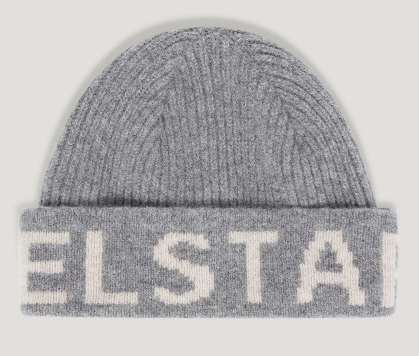 Belstaff Grey Lambswool Beanie
