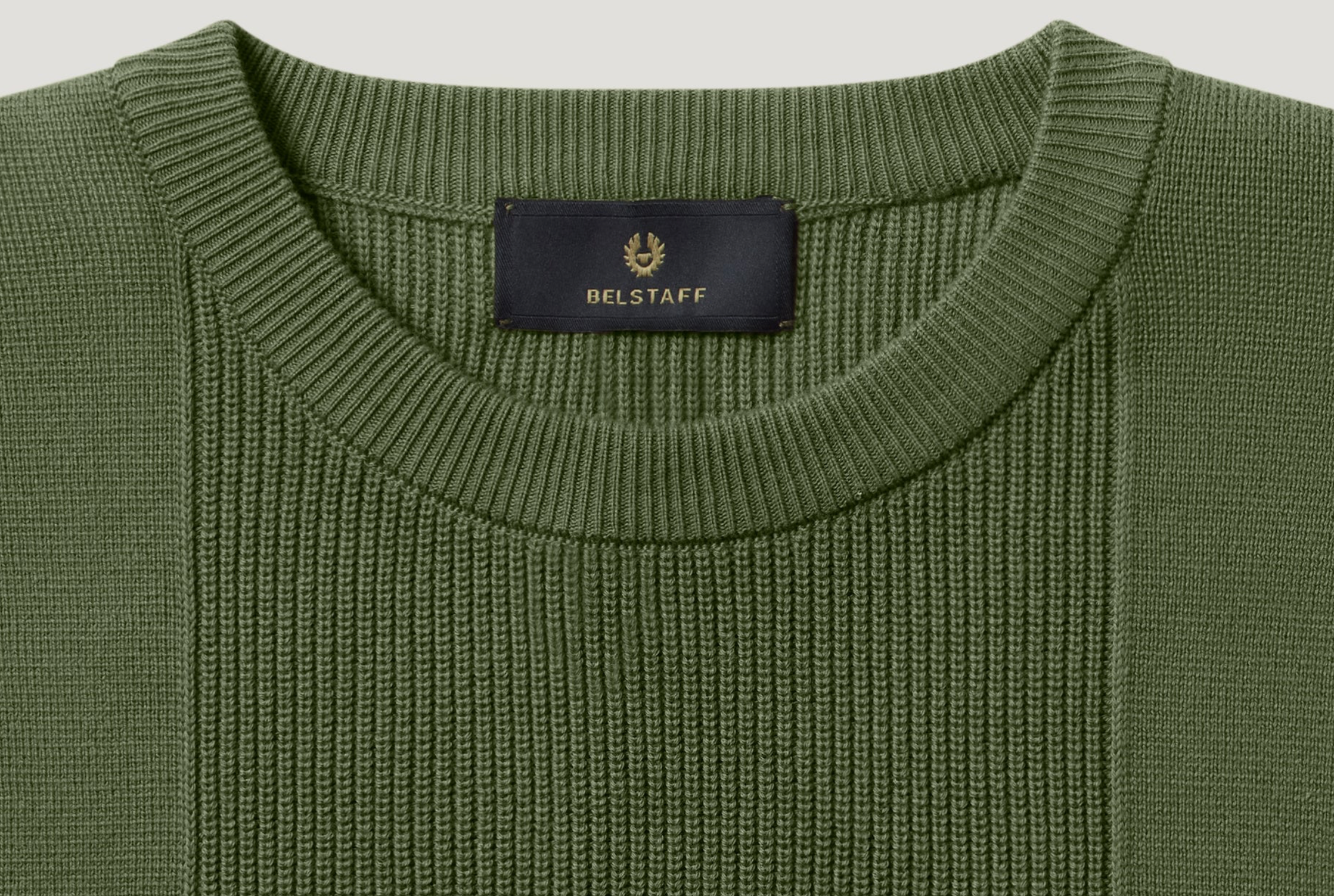 True Olive Belstaff Commander Jumper