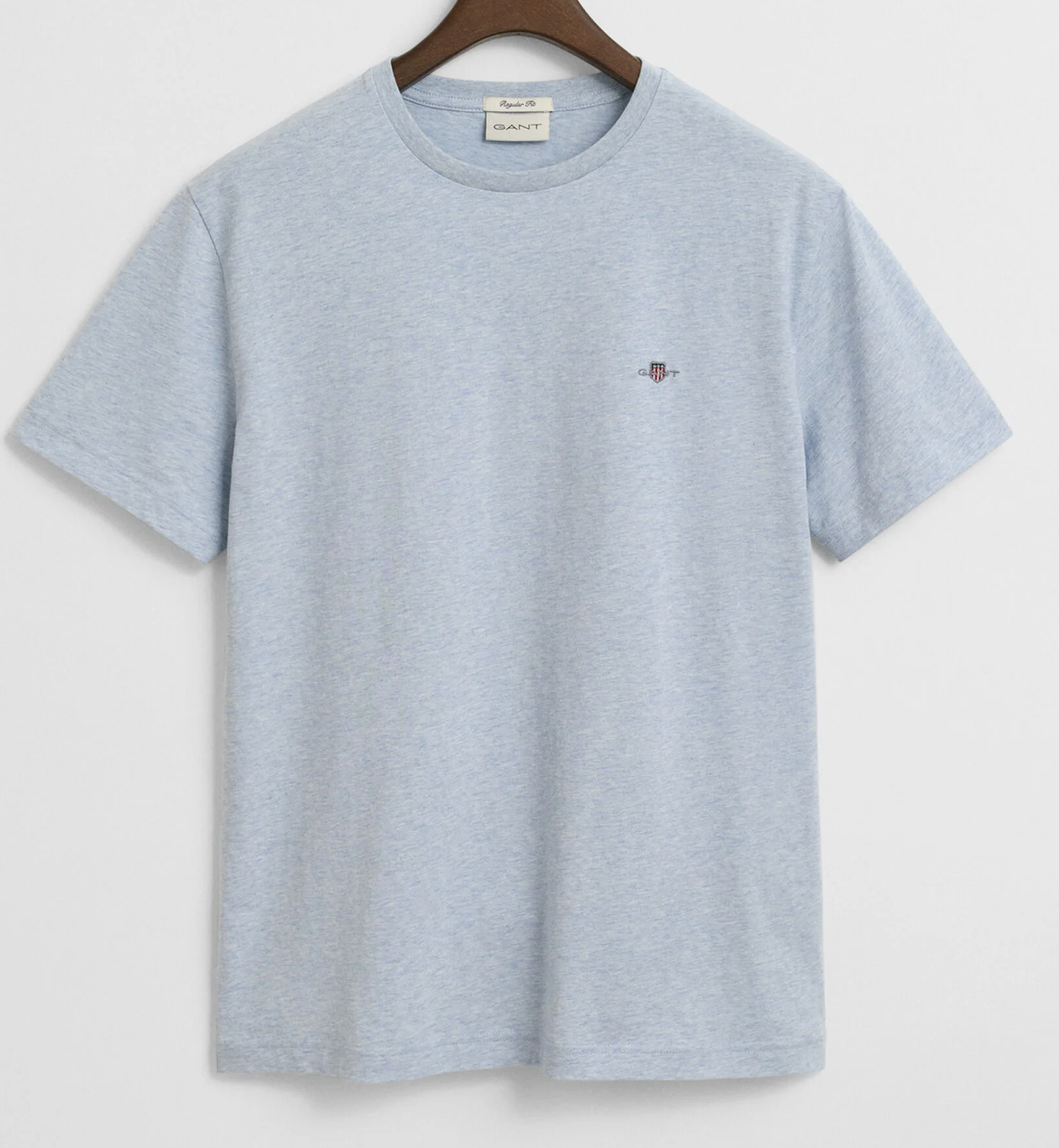 Ice Blue Melange Gant Basic T-Shirt