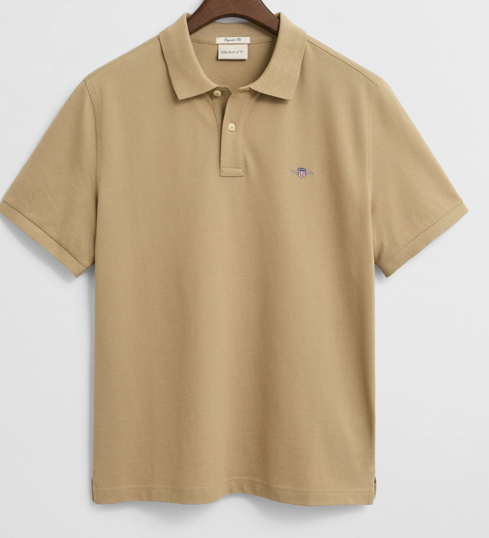 Woody Beige Gant "Regular Shield" Polo Shirt