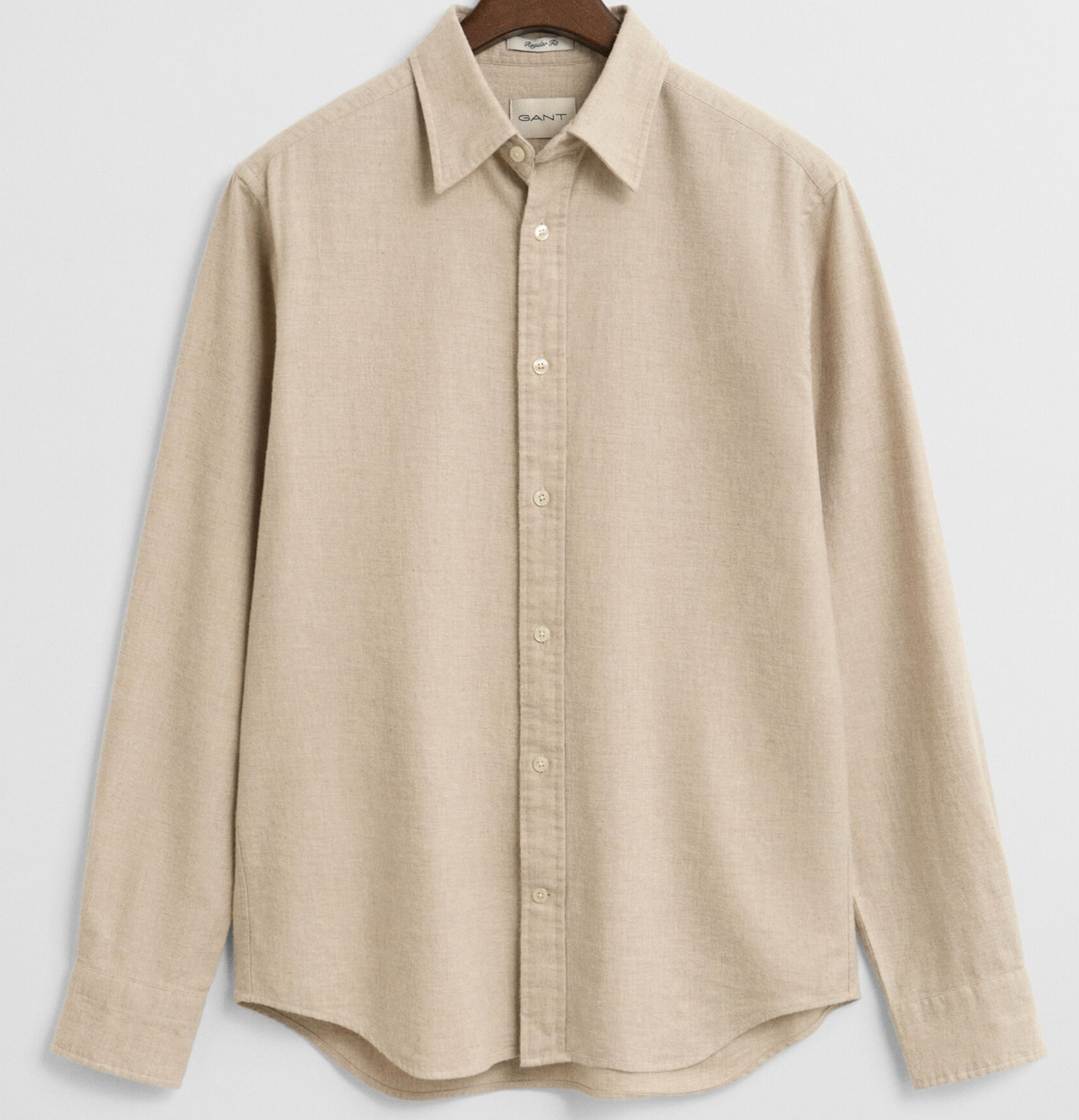 Light Beige Gant Flannel Shirt