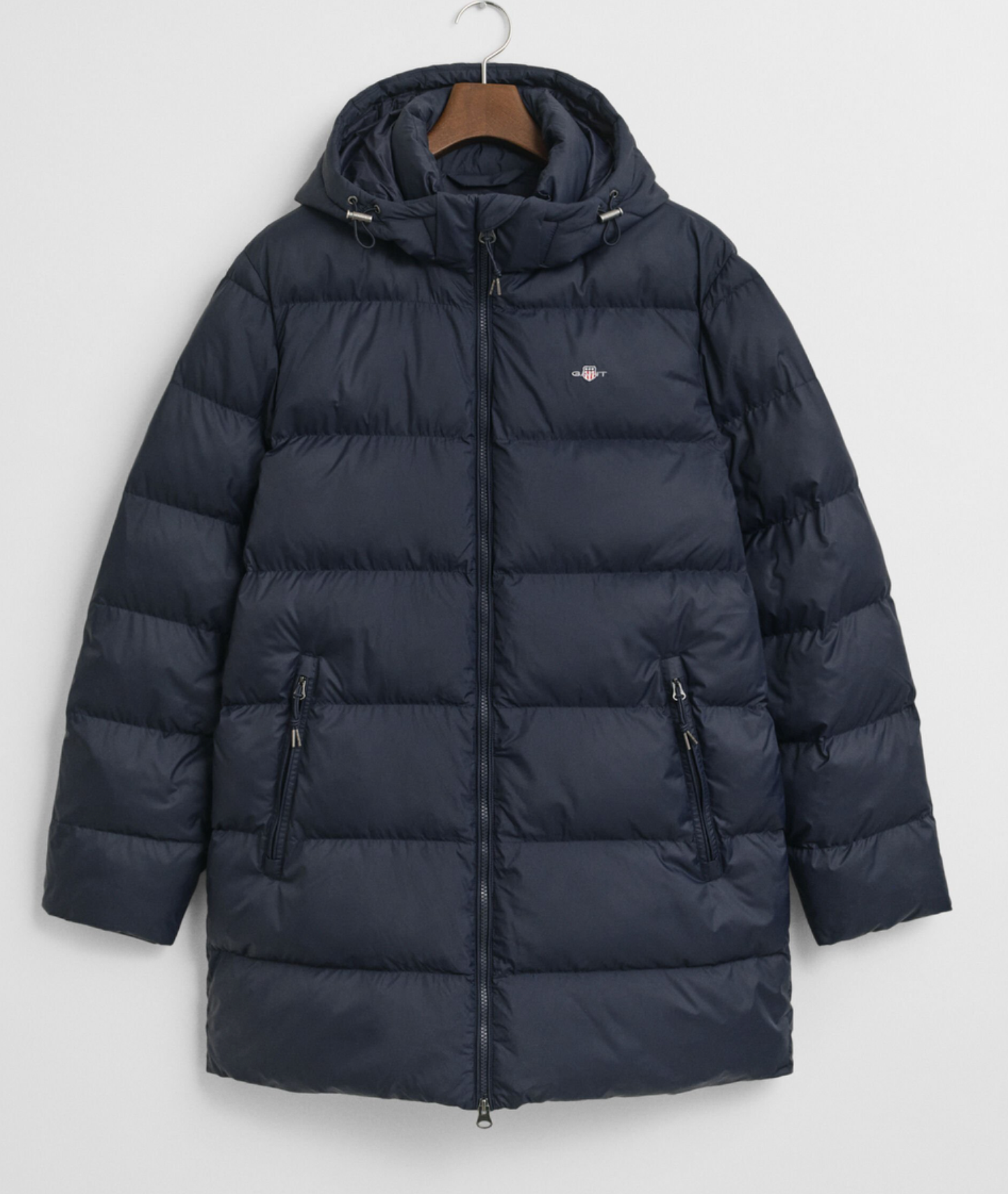 Navy Gant Active Mid Length Cloud Jacket