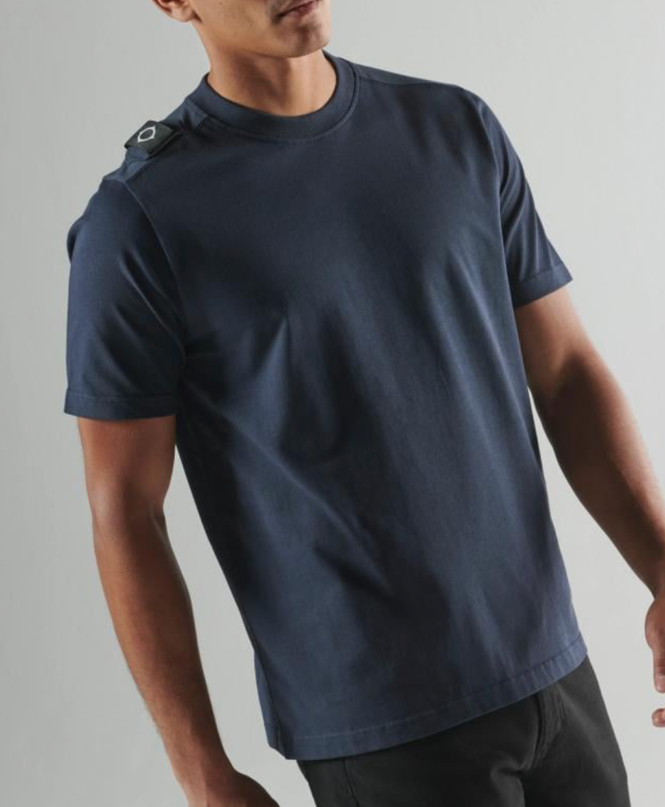 Navy MA. Strum "BADGE" Tee Shirt