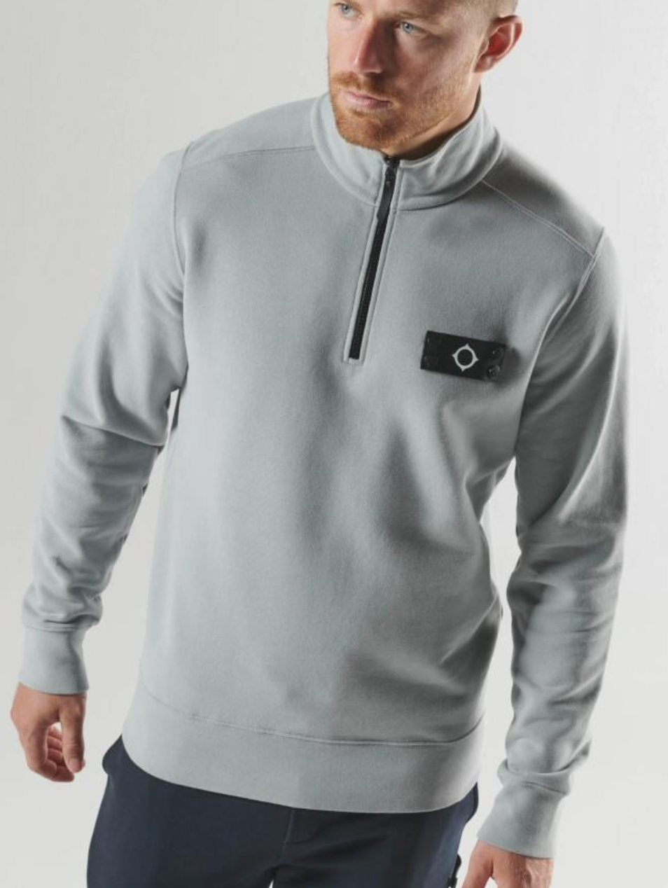 Battleship Grey MA.Strum "Neo" Quarter Zip Sweatshirt