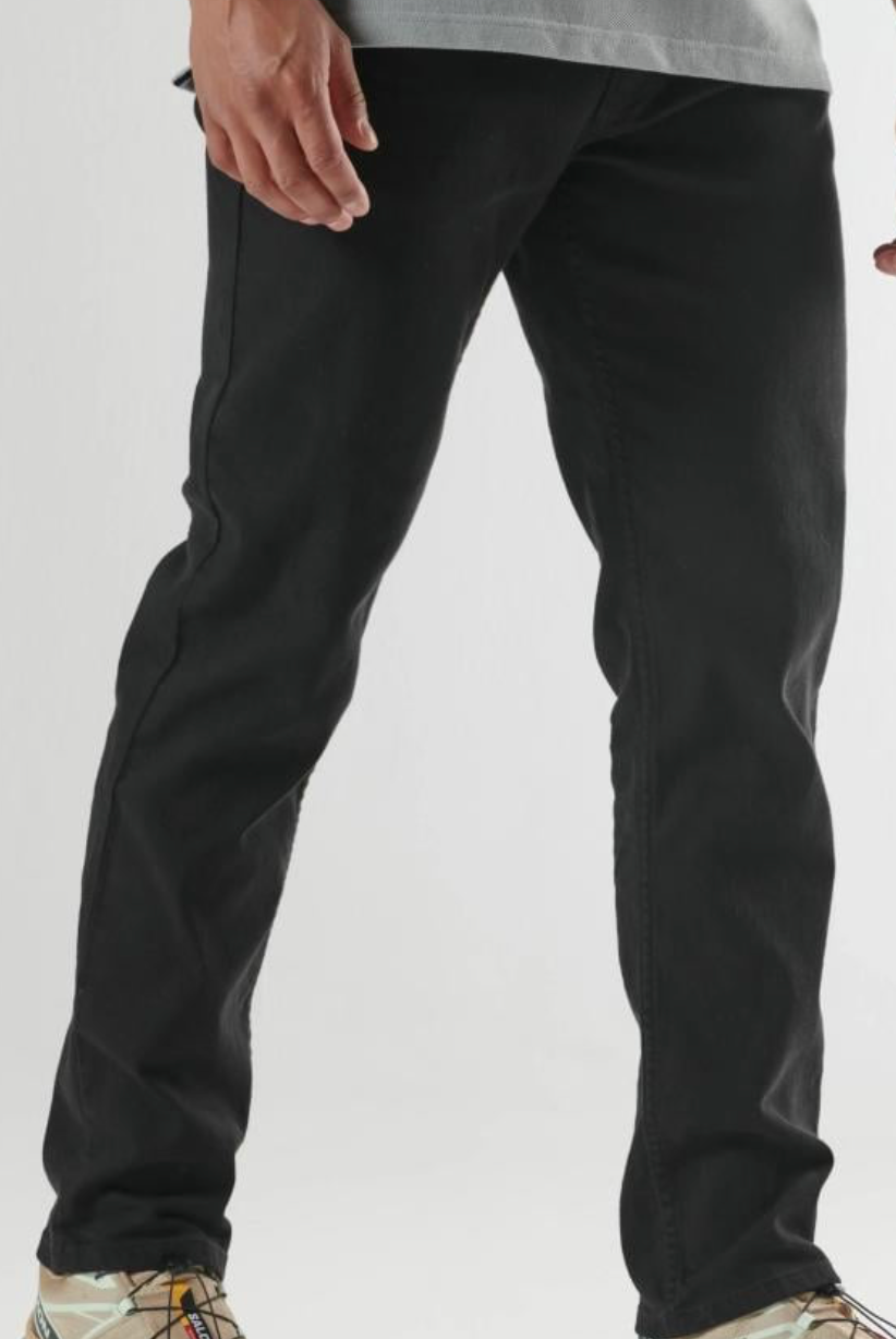 Black MA.Strum Pioneer Five Pocket Jean