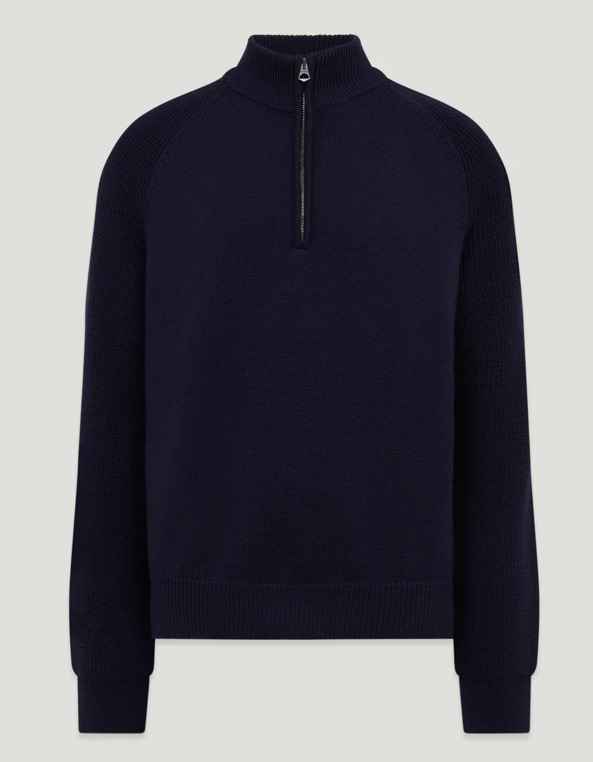 Navy Belstaff "ASPECT" Quarter Zip Jumper