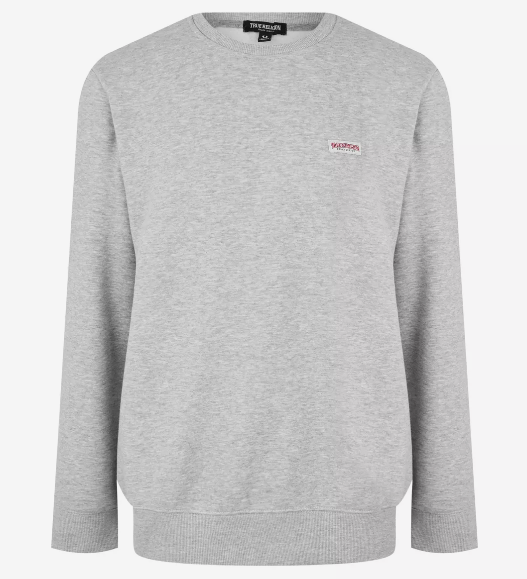 Grey True Religion OG Label Sweatshirt