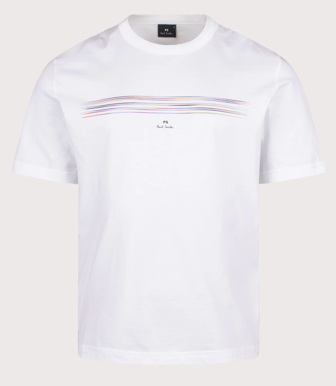 White PS Paul Smith Chest Stripe T-Shirt