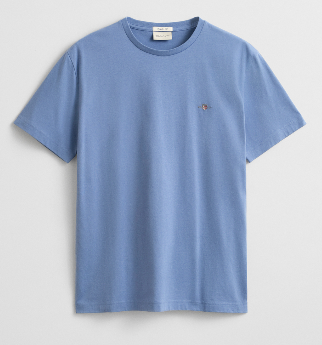 Faded Denim Gant Basic T-Shirt