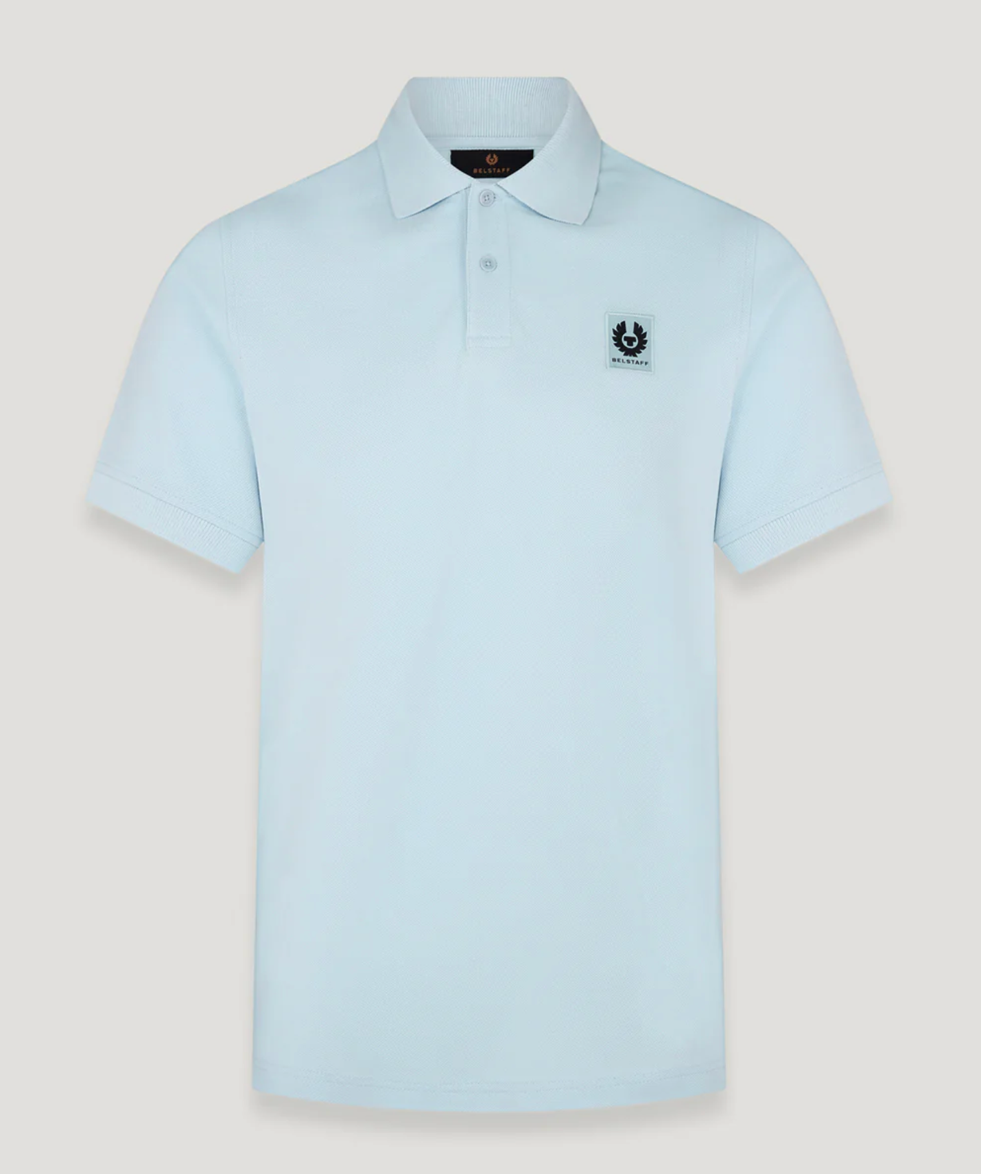 Sky Blue Belstaff S/S Pique Polo Shirt