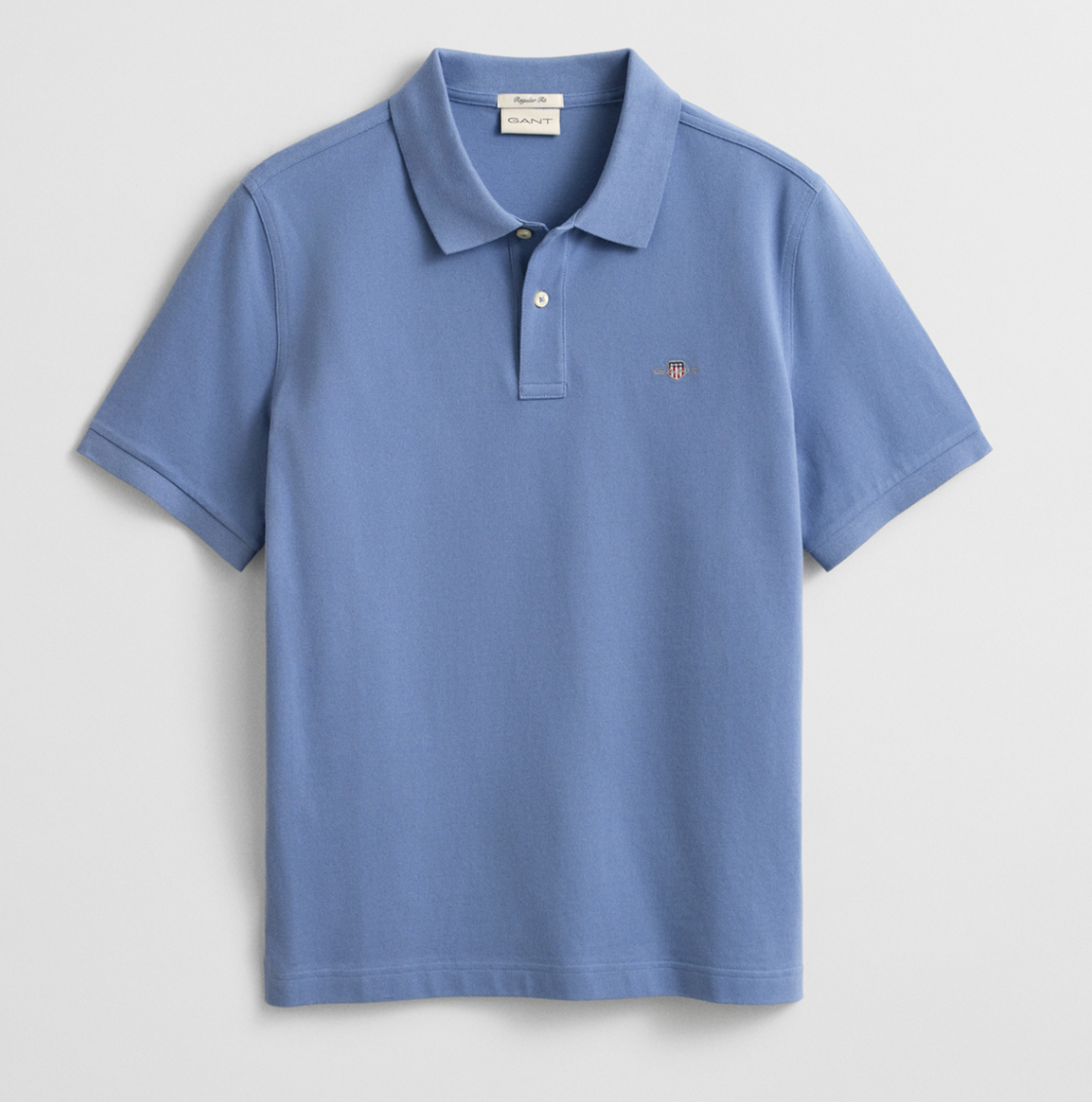 Faded Denim Gant "Regular Shield" Polo Shirt
