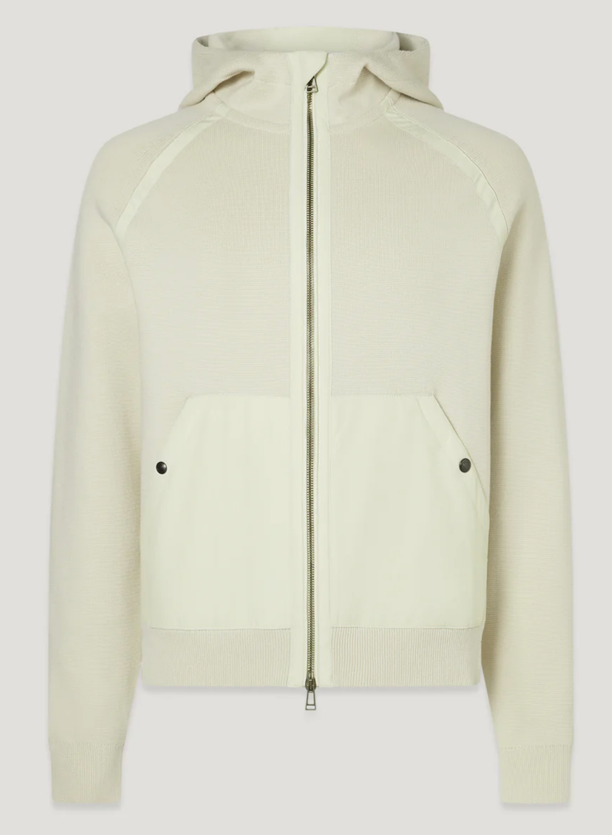 Silver Birch Belstaff "View" Mixed Media Hoodie