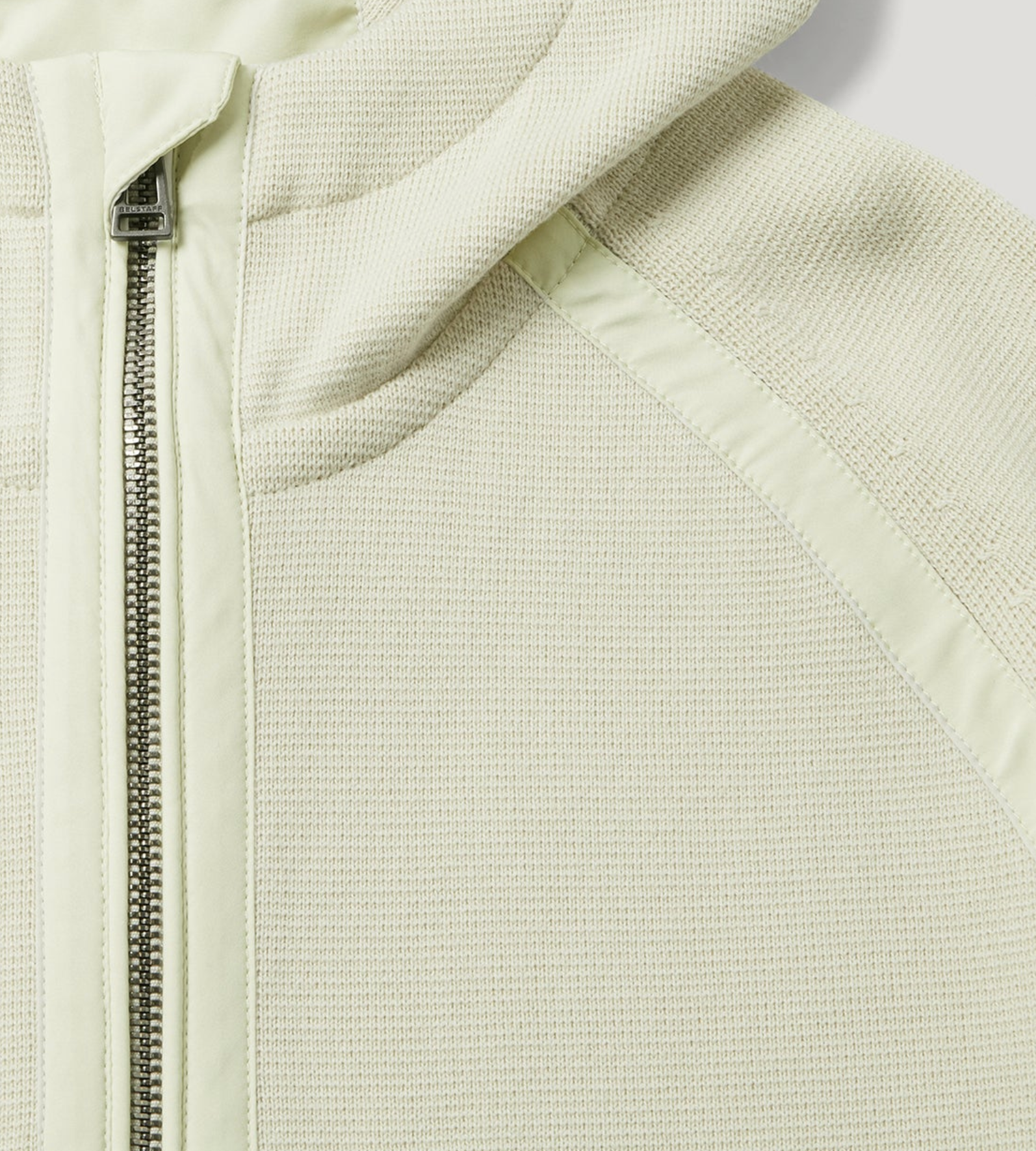 Silver Birch Belstaff "View" Mixed Media Hoodie