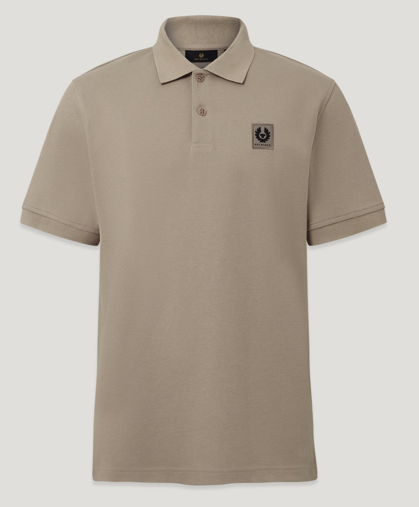 Dark Sand Belstaff S/S Pique Polo Shirt