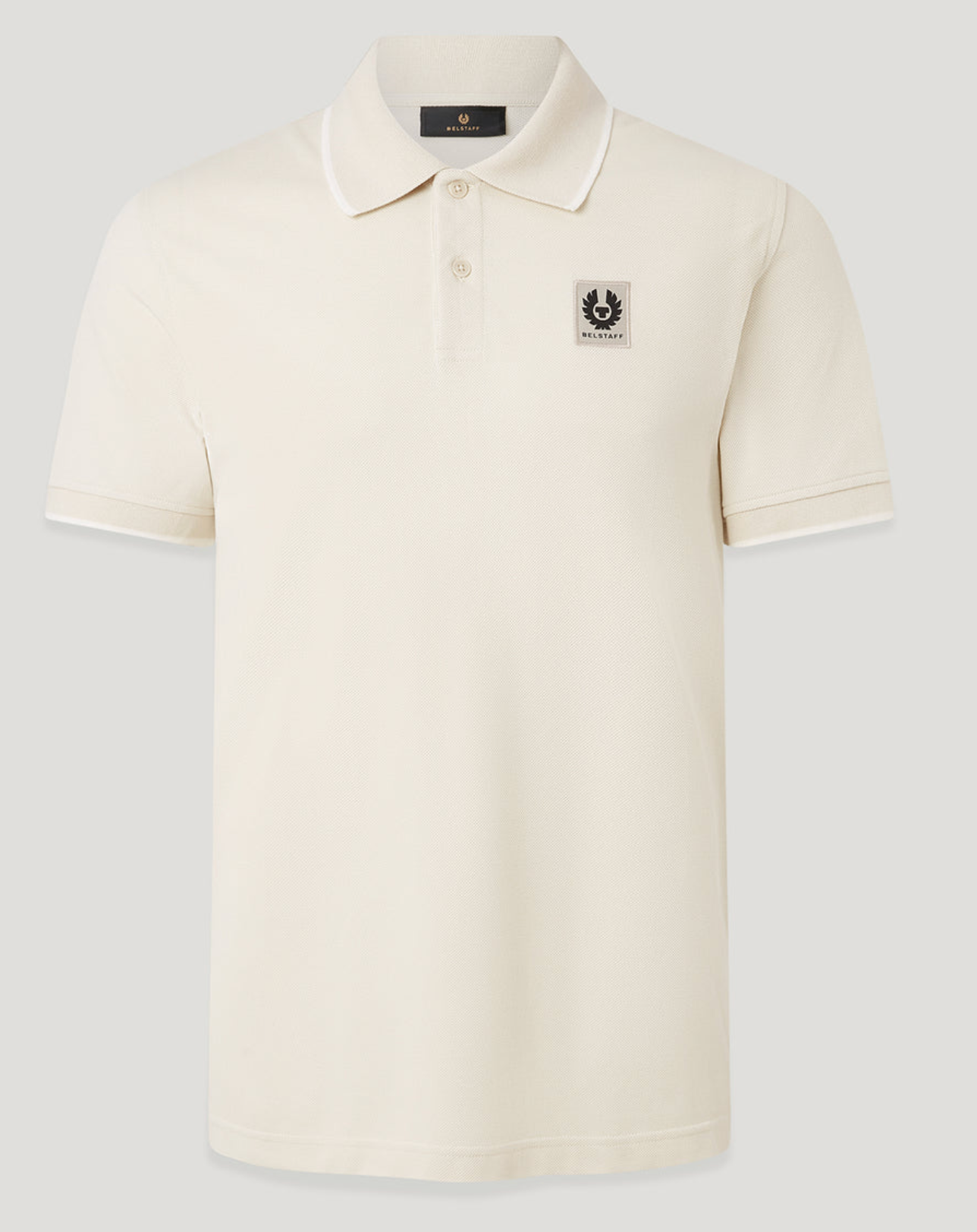 Silver Birch Belstaff tipped Polo Shirt