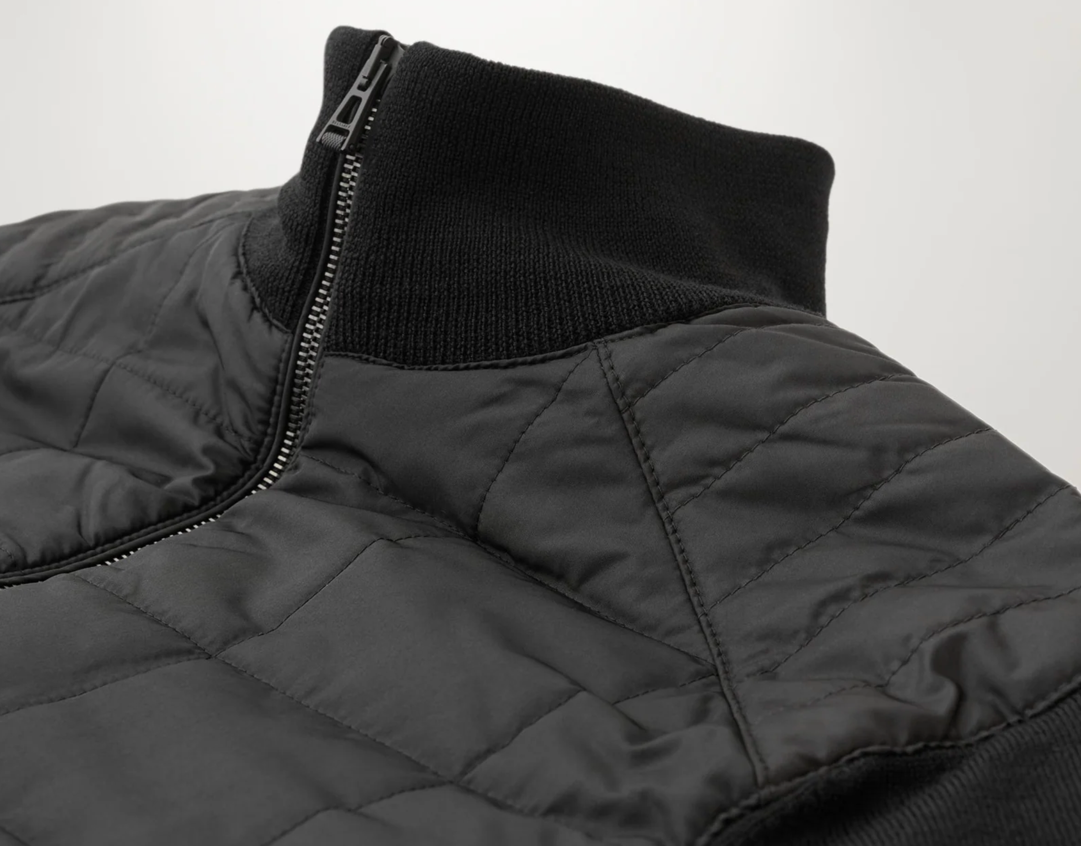 Black "KELBROOK" Full Zip Cardigan