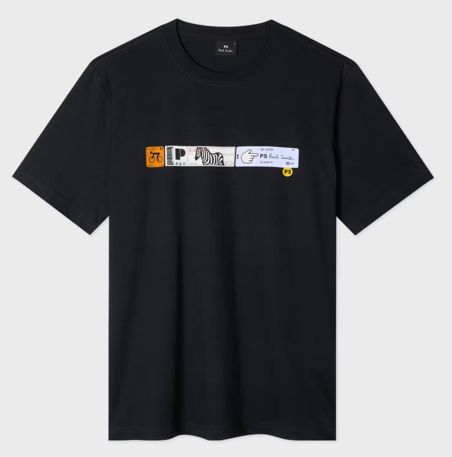 Navy PS Paul Smith "TICKETS" T-Shirt