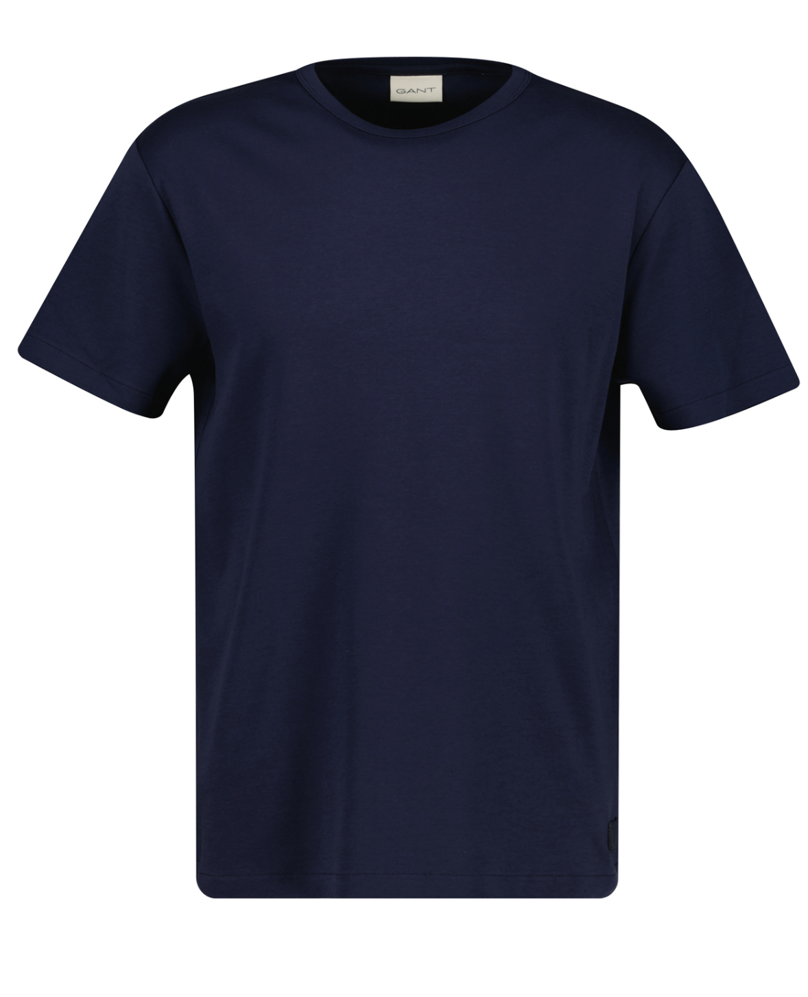 Navy Gant Interlock Crew Neck T-Shirt
