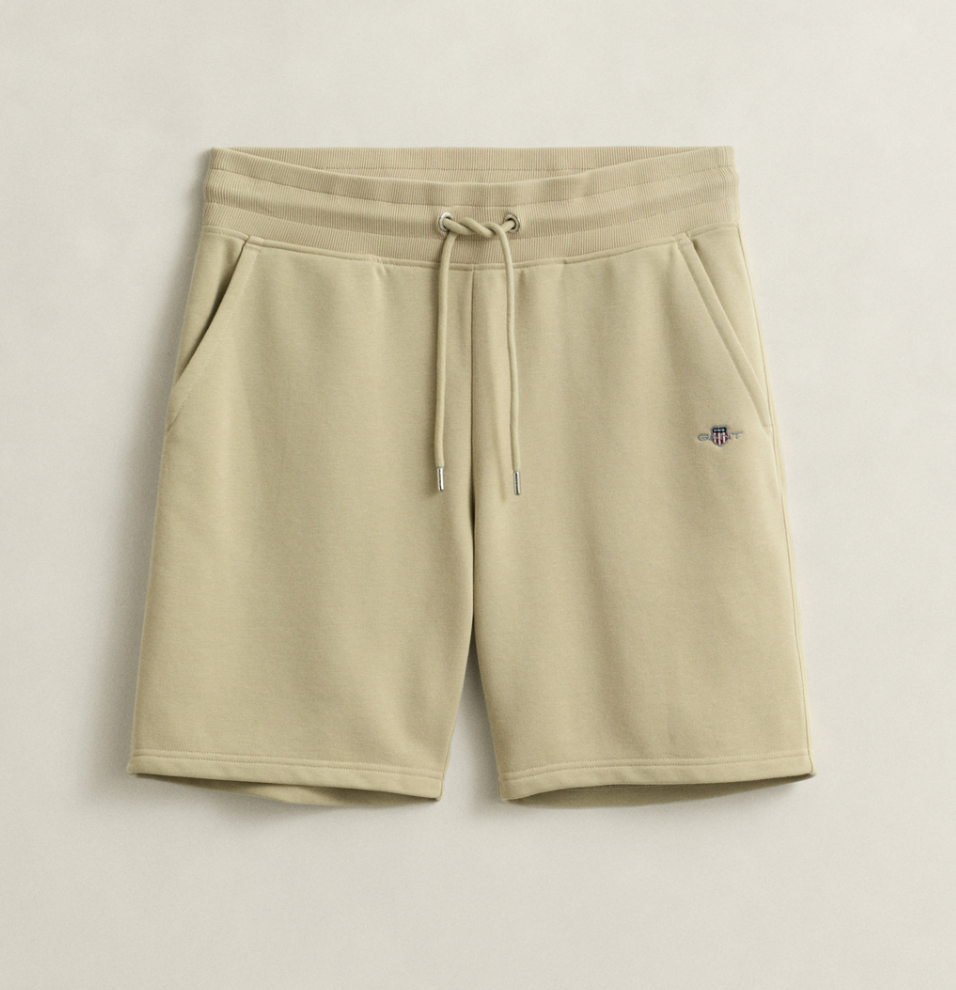 Oat Beige "Regular Shield Sweat Shorts