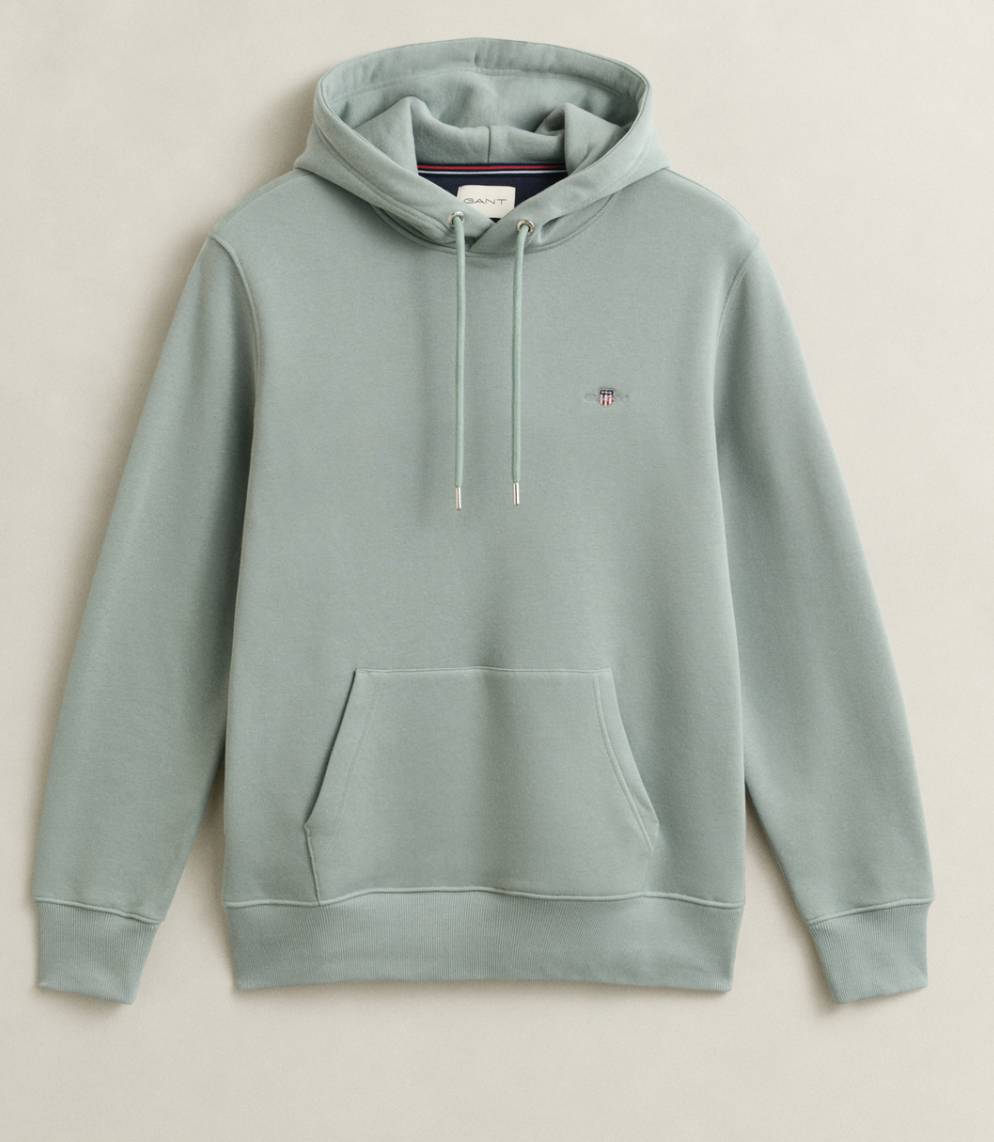 Ceramic Grey Gant  " Regular"Overhead Hoody