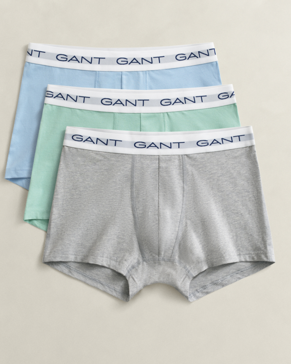 Light Grey Gant Trunk 3-Pack Underwear