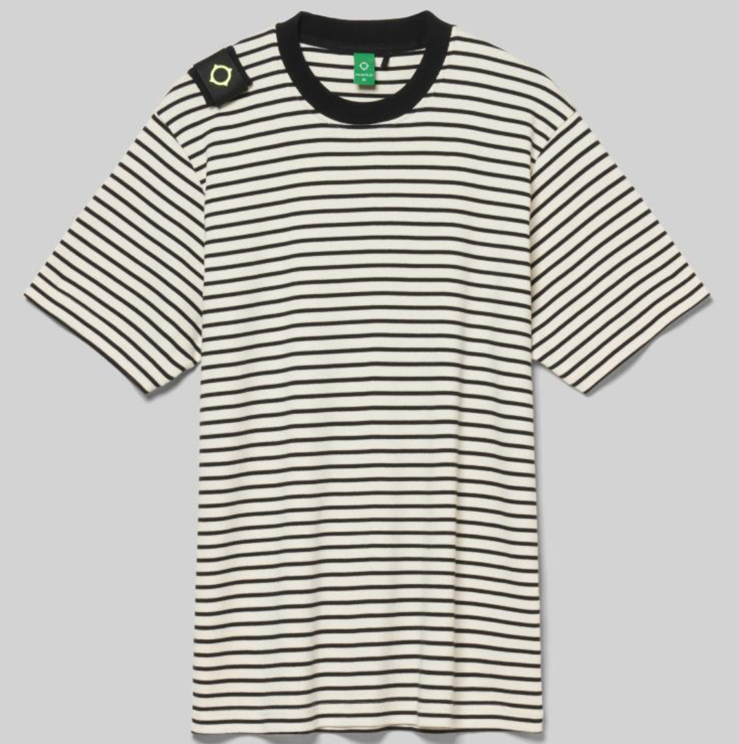 Black MA.Strum Striped Tee