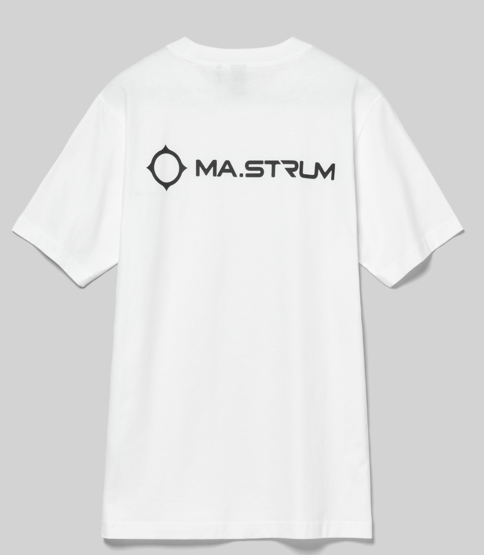 White MA.Strum "Yawl" Back Print Tee