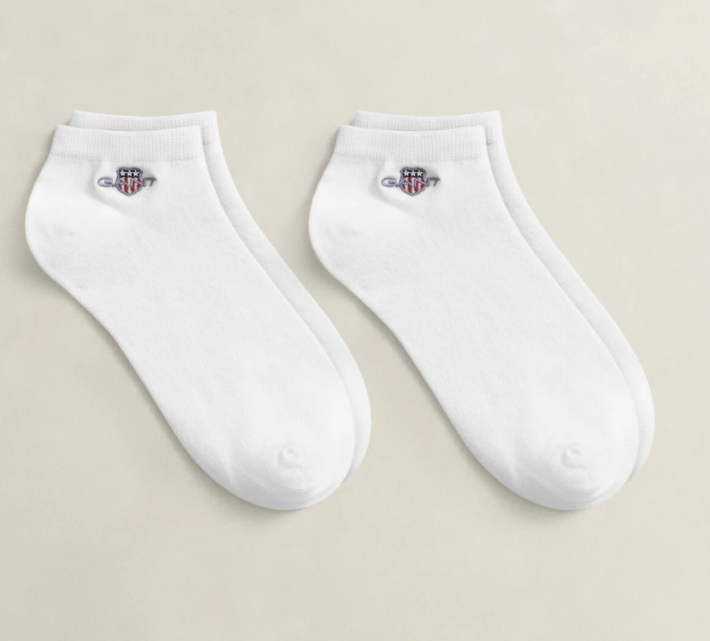 White Gant Ankle Socks