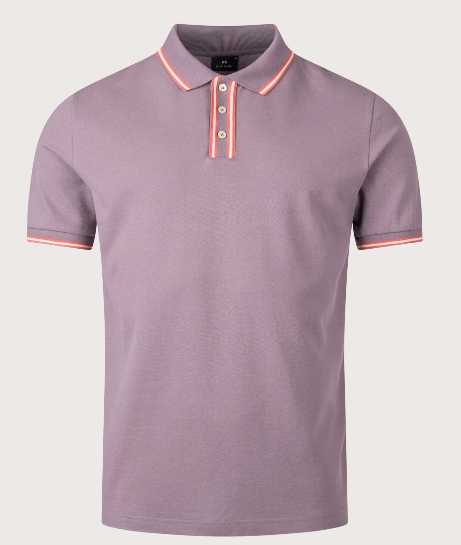 Mauve PS Paul Smith Tipping Polo Shirt