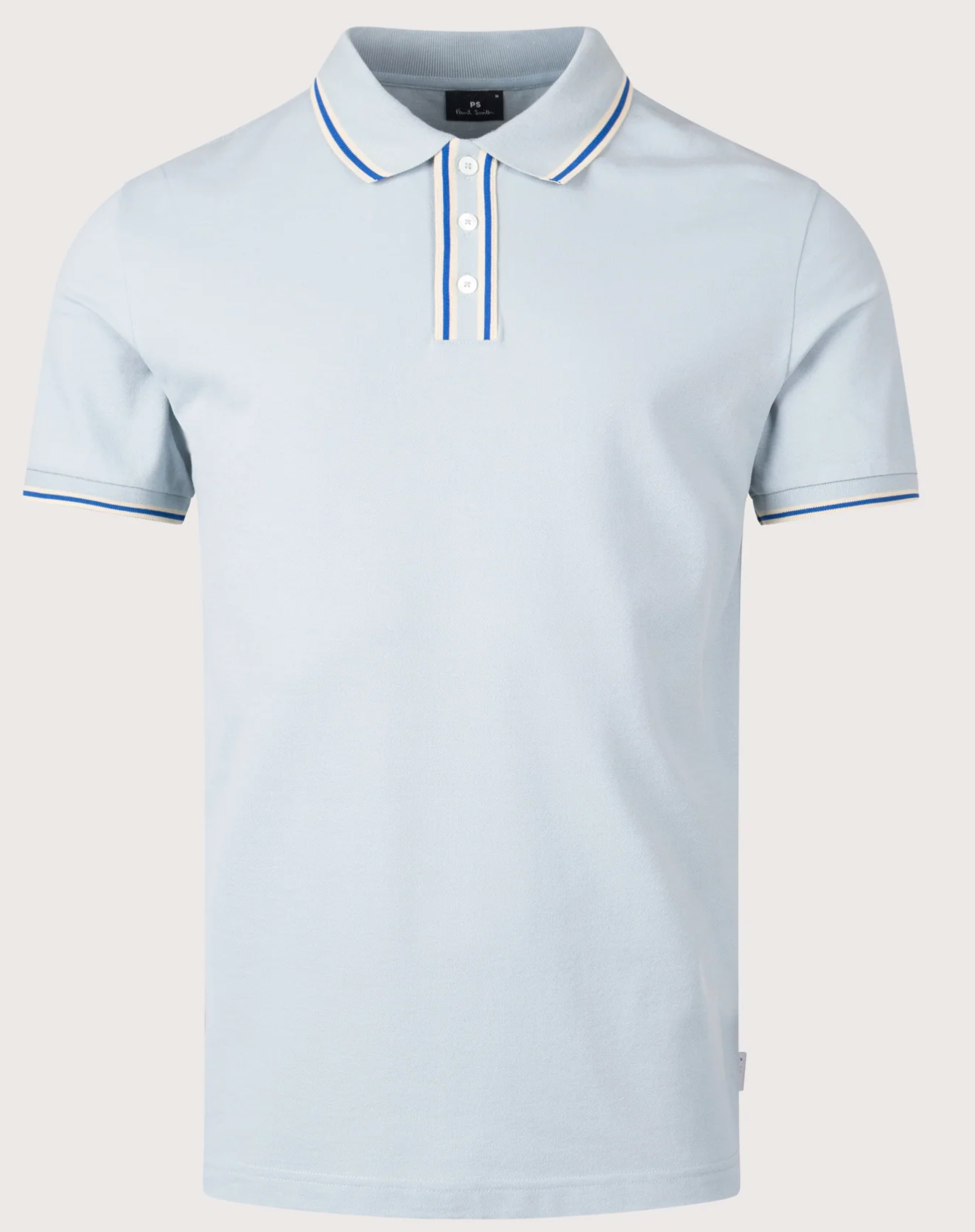 Light Blue PS Paul Smith Tipping Polo Shirt