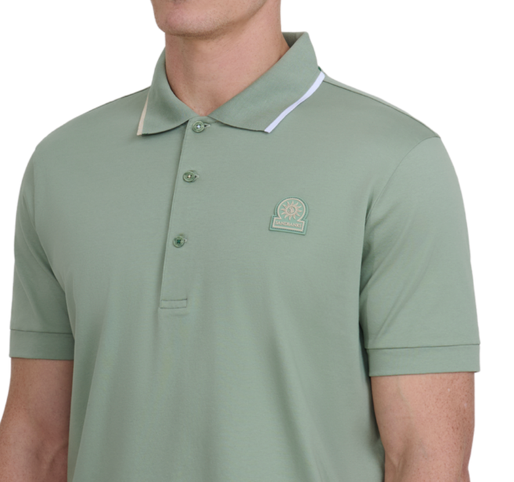 Sage Sandbanks Tri Tip Polo Shirt
