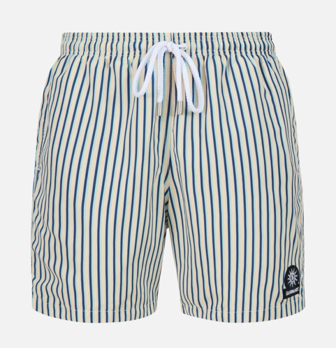 Multi Stripe Sand Banks Swim Shorts