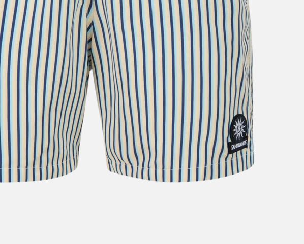 Multi Stripe Sand Banks Swim Shorts