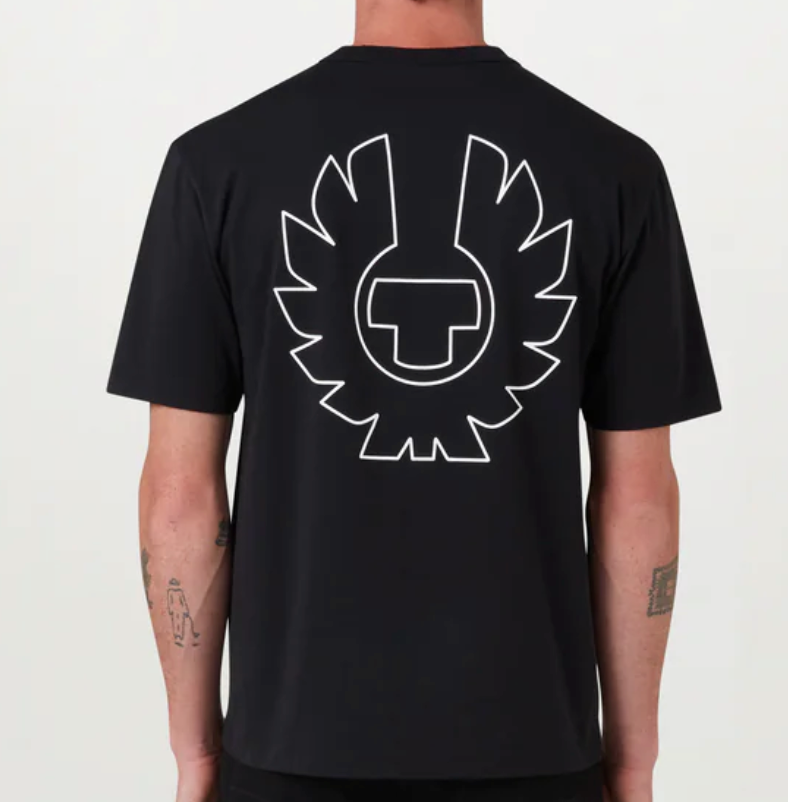 Black Belstaff "BORDER" T-shirt