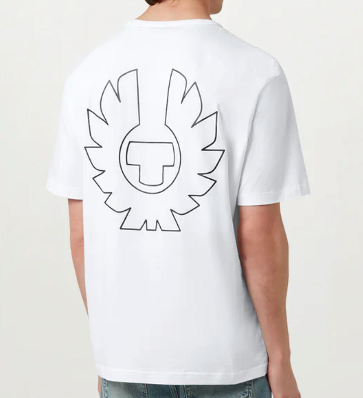 White Belstaff "BORDER" T-shirt