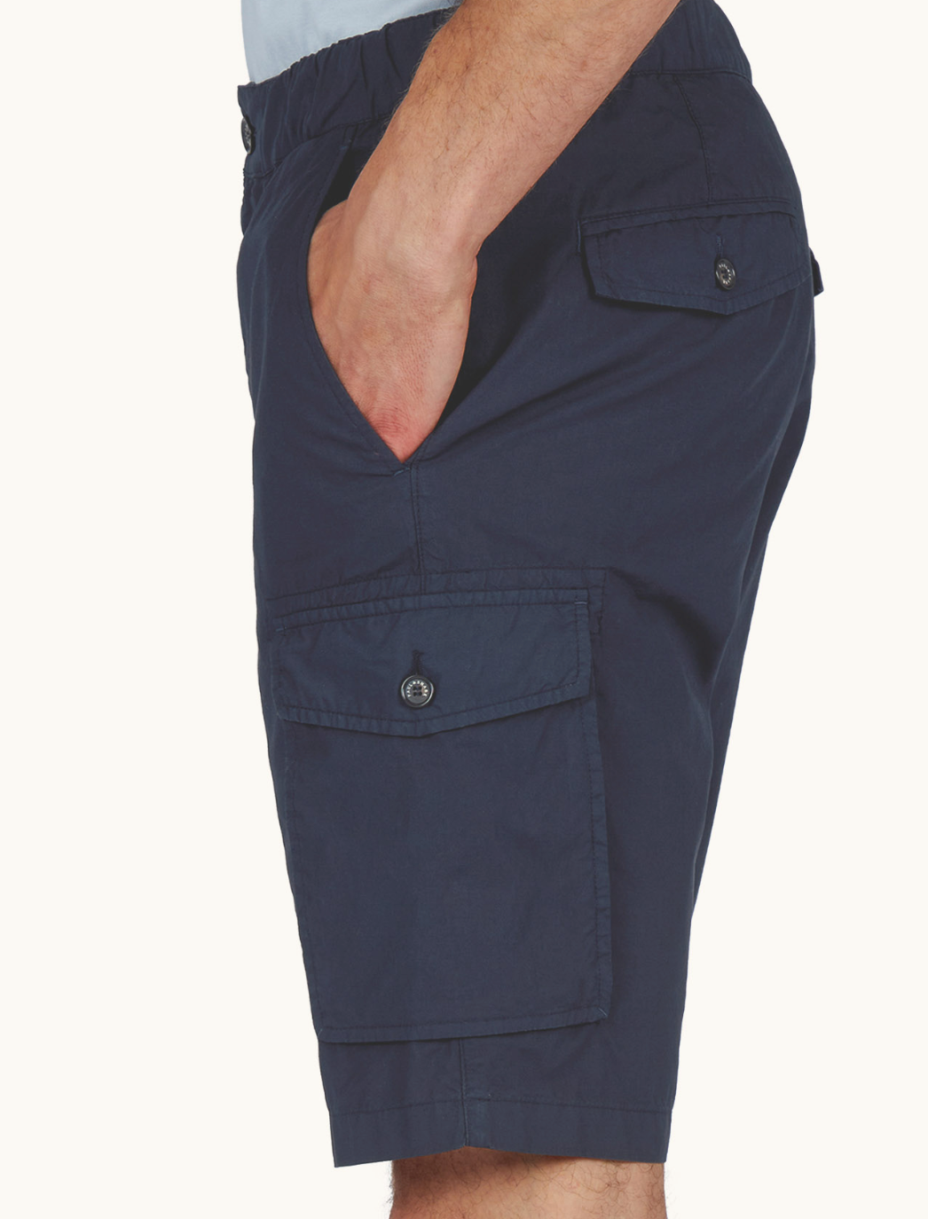 Navy Paul & Shark Ultra Light Cargo Shorts