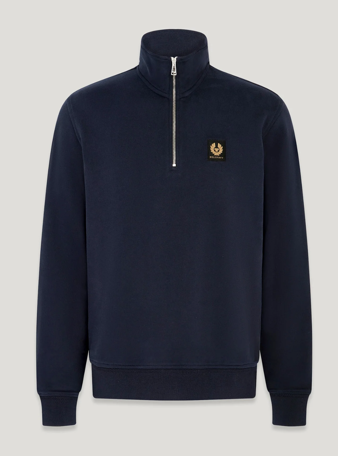 Dark Ink Belstaff Quarter Zip Sweatshirt