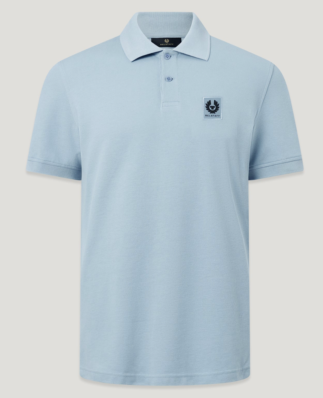 Mist Blue Belstaff S/S Pique Polo Shirt