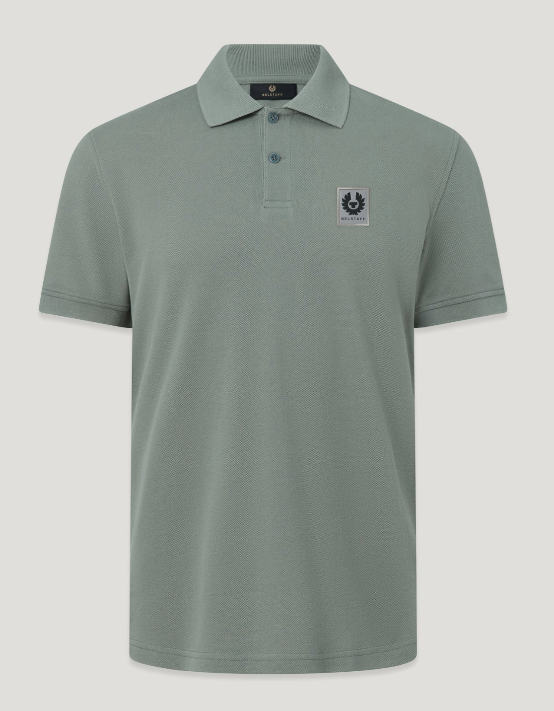 Atlantic Grey Belstaff S/S Pique Polo Shirt