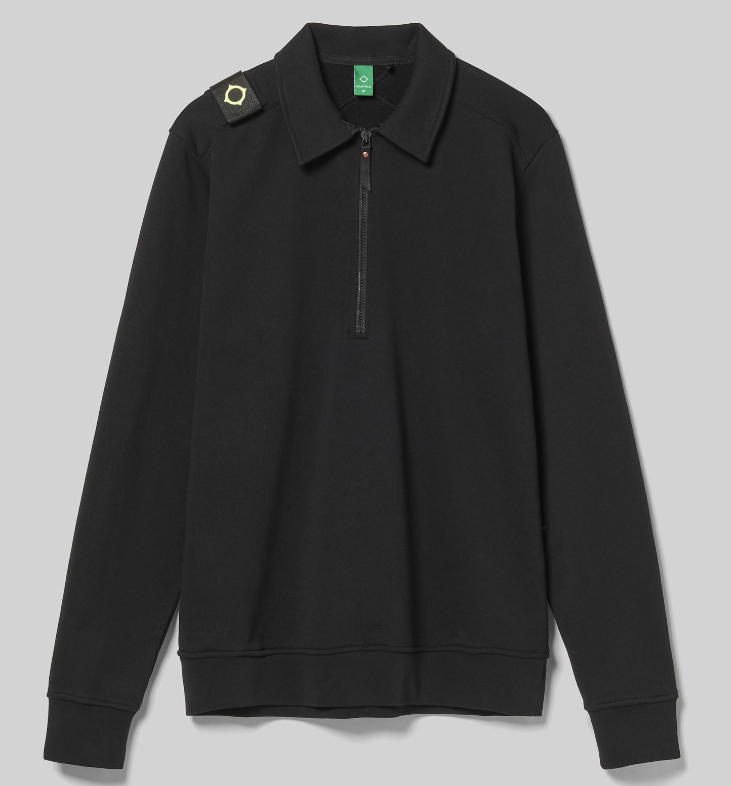 Black MA.Strum "Spread Collar" Sweatshirt