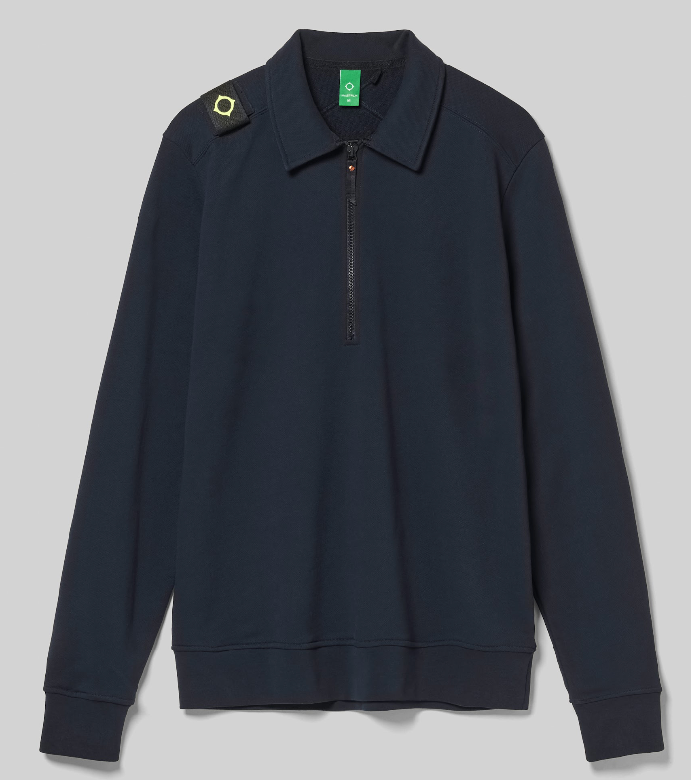 Navy MA.Strum "Spread Collar" Sweatshirt