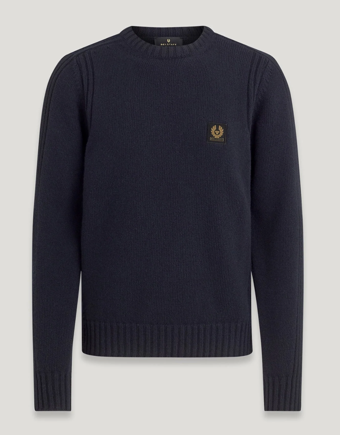 Navy Belstaff "WATCH" Crew Neck Jumper