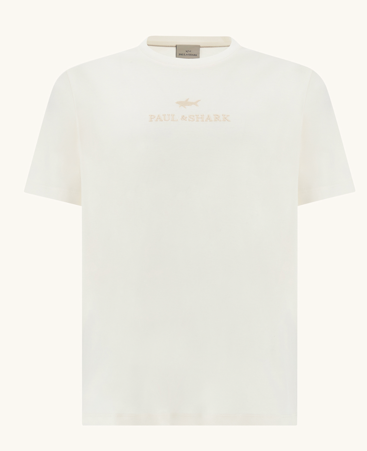 White Paul & Shark Chest Logo T-Shirt
