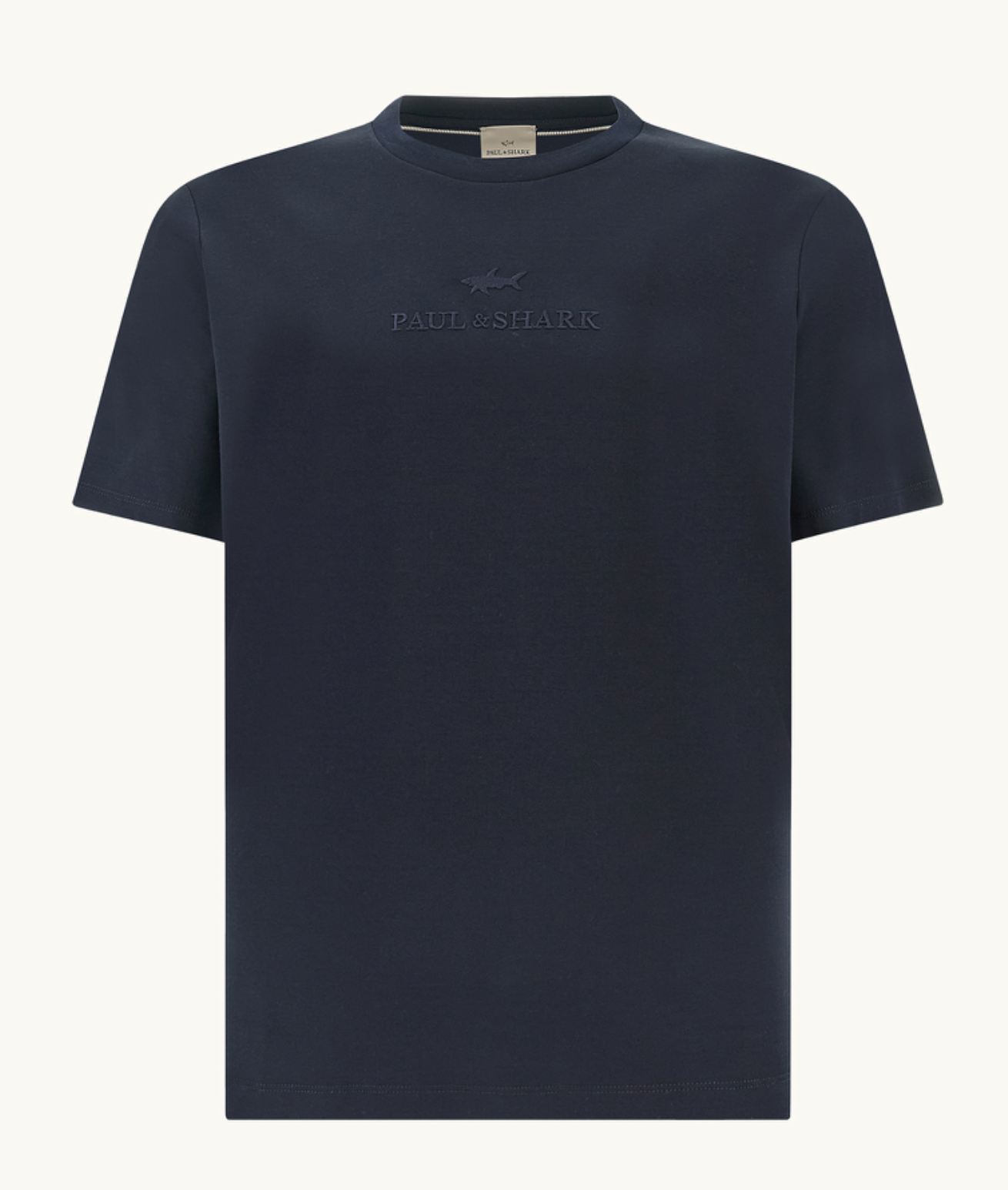 Navy Paul & Shark Chest Logo T-Shirt