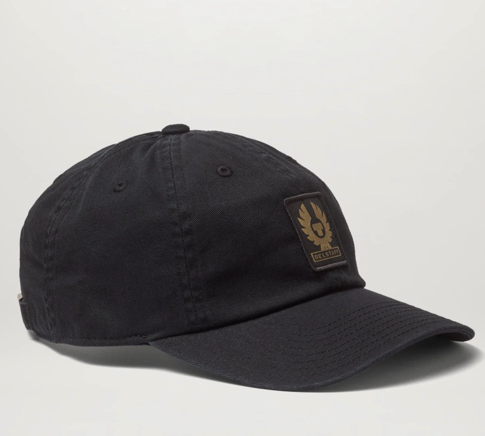 Black Belstaff Phoenix Logo Cotton Cap