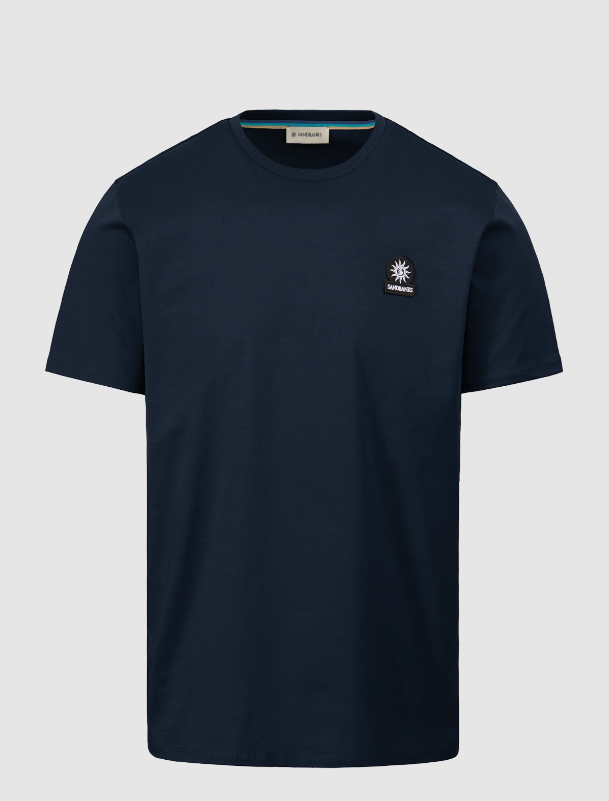 Navy Sandbanks Mercerised T-Shirt