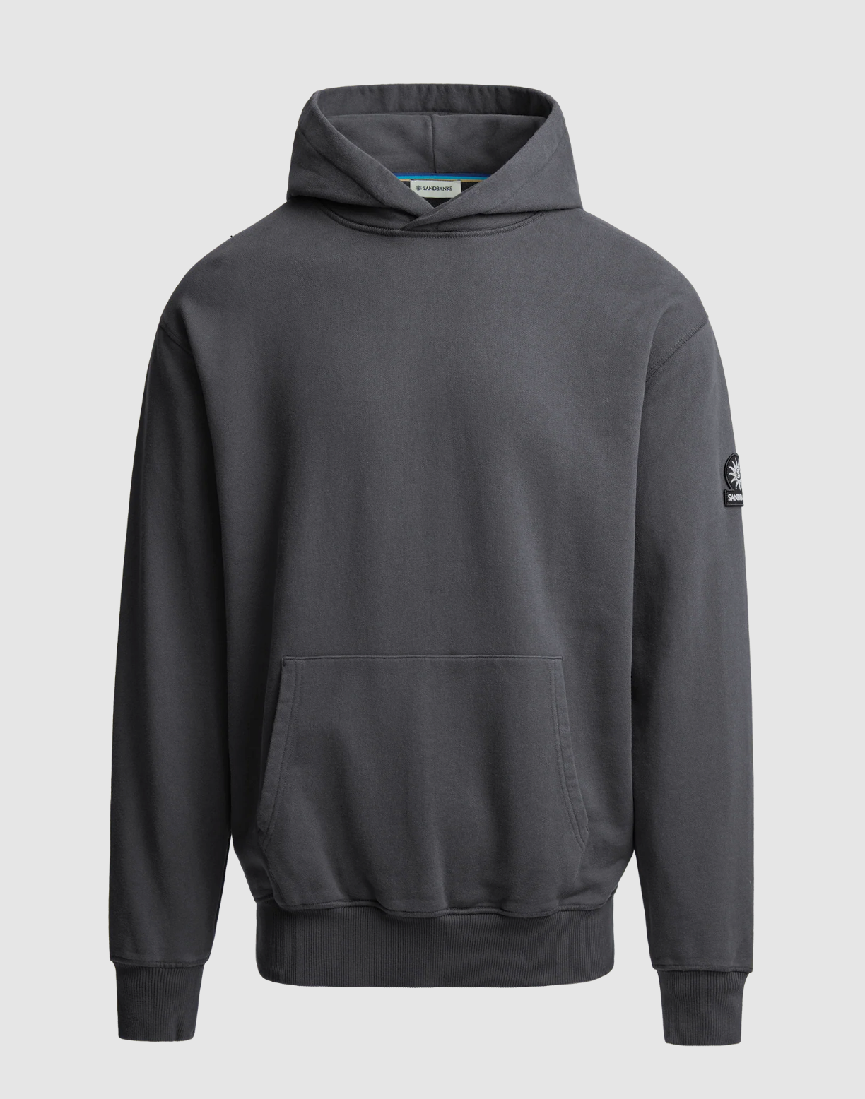 Anthracite Sandbanks Badge Logo Hoodie