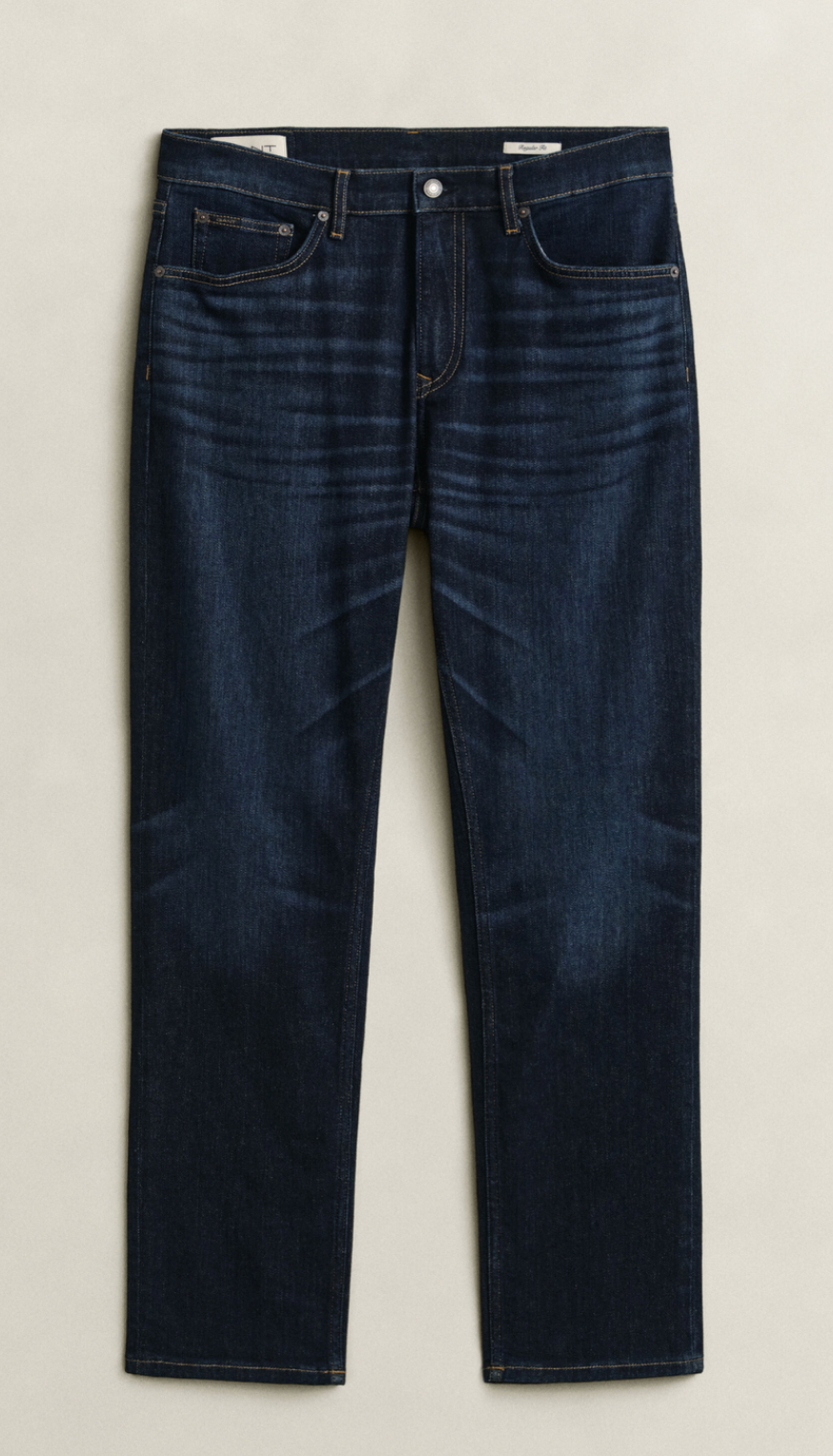 Dark Blue Worn In Gant Jeans Regular Fit
