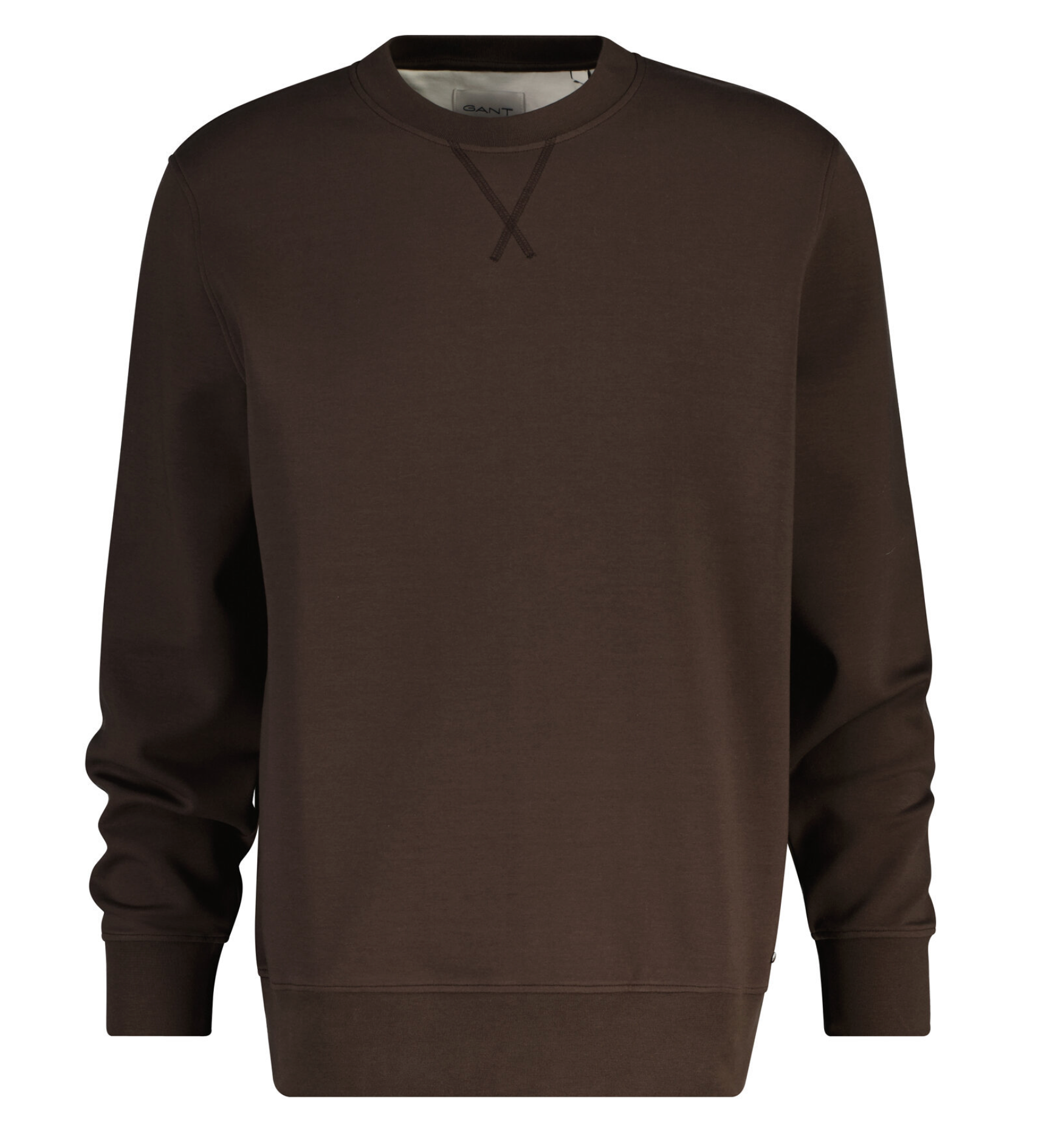 Black/brown Gant C Neck Interlock Sweatshirt