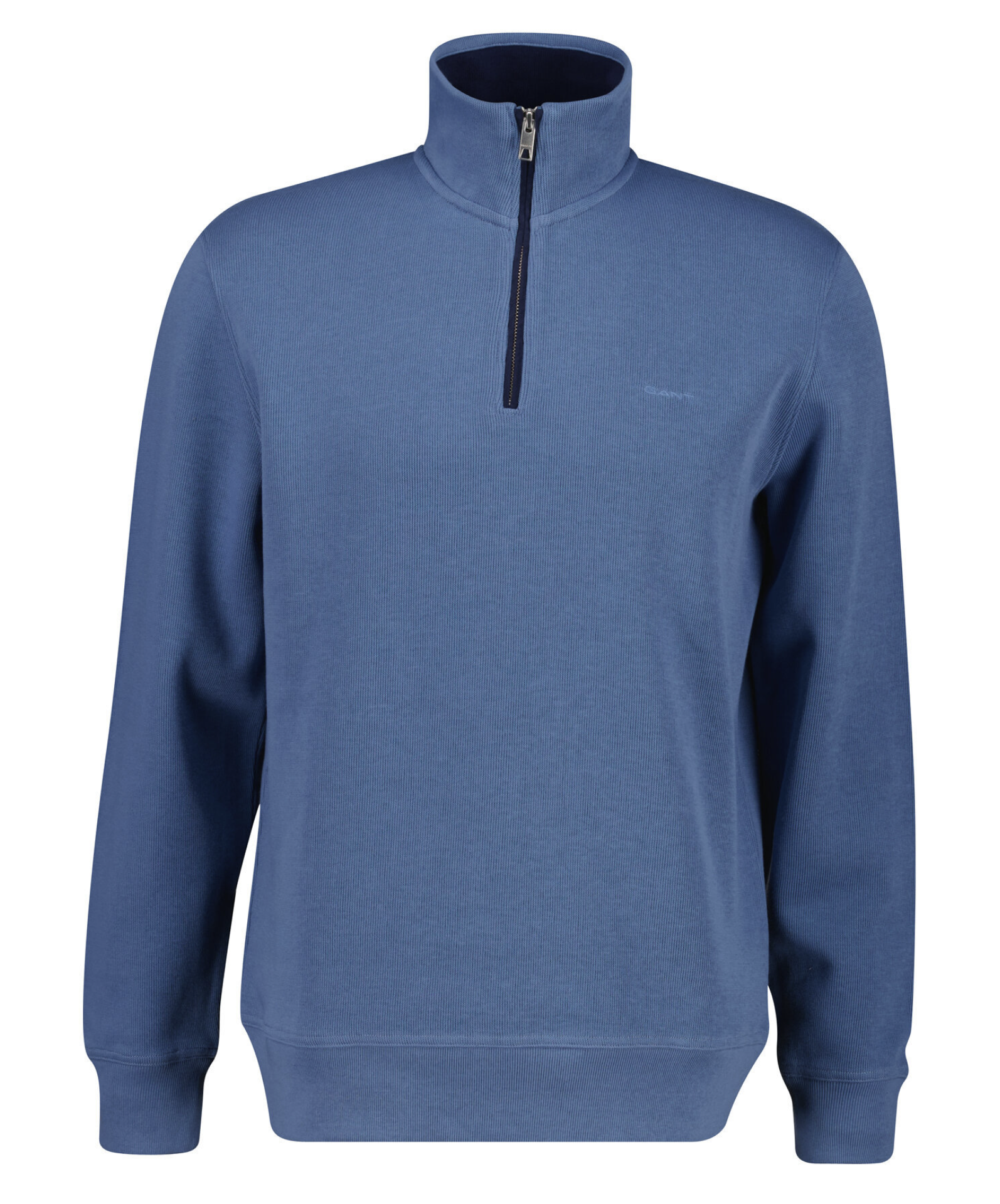 Blue Horizon Gant Sacker Rib Quarter Zip Sweatshirt